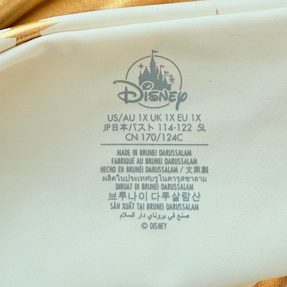 Jasmine Disney Aladdin Metallic Gold Sports
Bra Active Wear Top. Plus Size 1X. - Picture 10 of 14